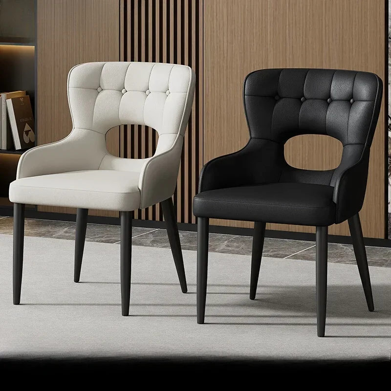 Home Luxury Dining Chair, New Modern Simple Backrest Chair, Italian Hollow Living Room Chair Chairs for Bedroom