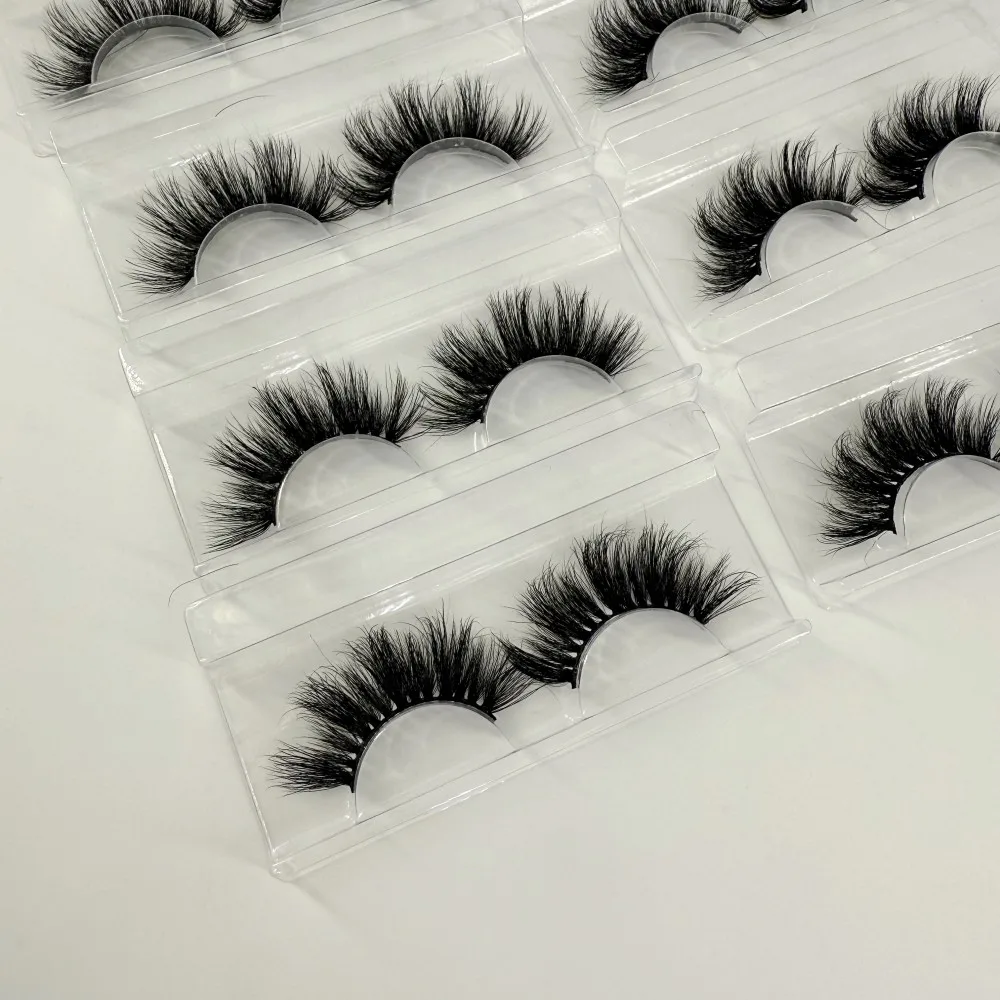 Ciglia di visone all'ingrosso Ciglia di visone 5D Venditore Ciglia arricciate da 25 mm