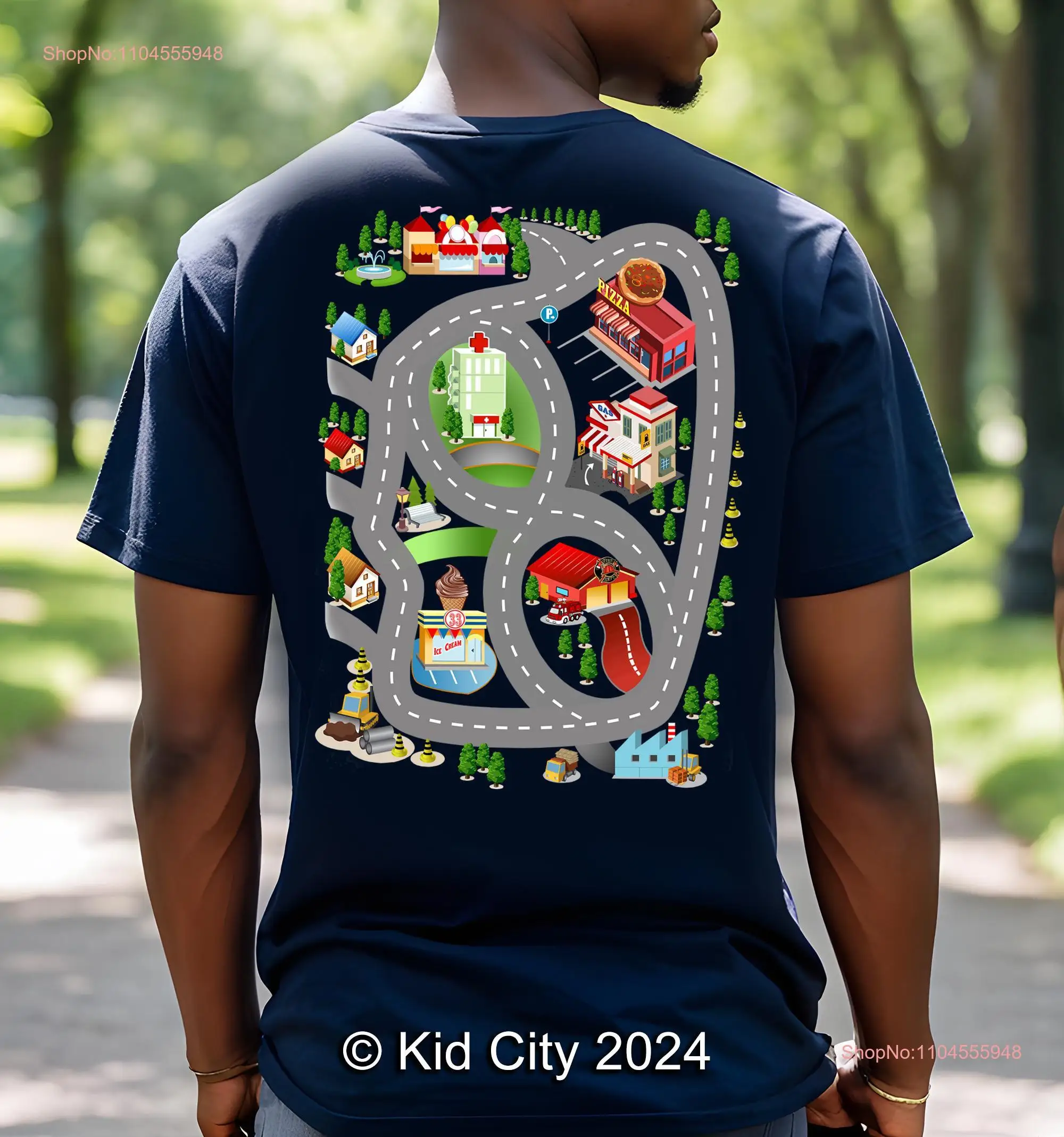 

Dad's Car Track T Shirt Front And Back Print Cars On Daddy's Funny Father's Day Racing Dad Mechanic Massage