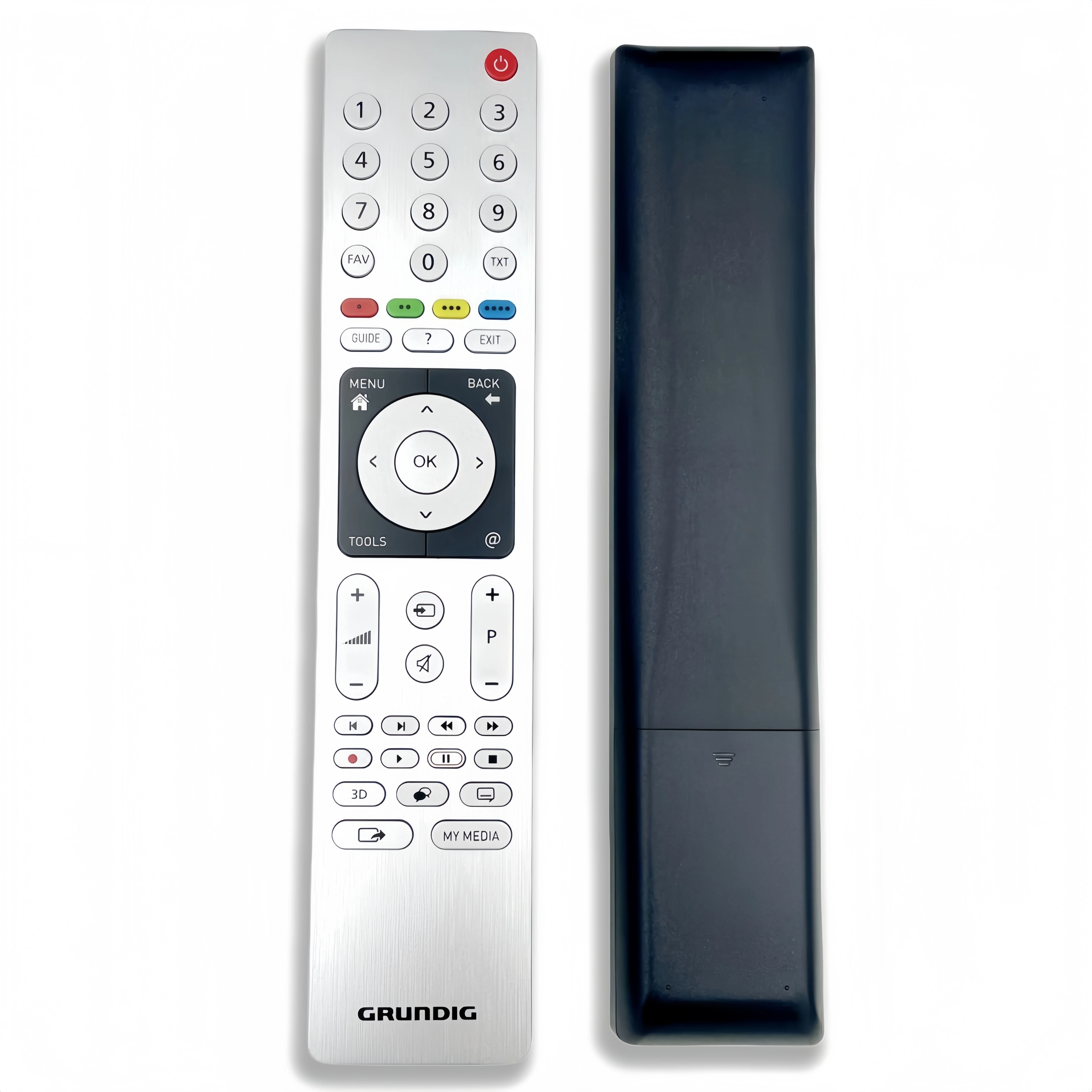 Original GRUNDIG TV Remote Control TS5, TS5187R, TS5187R-2, RC3304809/01 For 48VLX8580SL, 65FOC9880, 65FLX9590BP, 65FLX9690SP