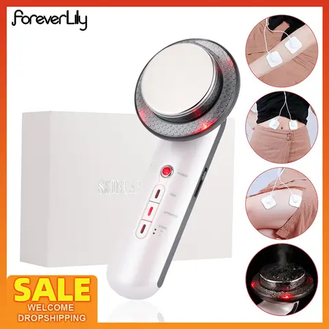 Ultrasonic Face Lifting Massager EMS Infrared foreverlily