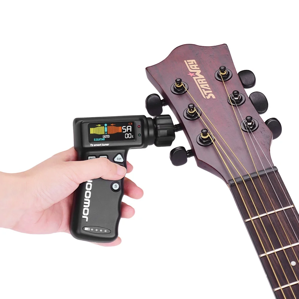 

JOWOOM T2 Smart Guitar Tuner Peg String Winder for Guitar Ukulele Chromatic Tuning Built-in Rechargeable