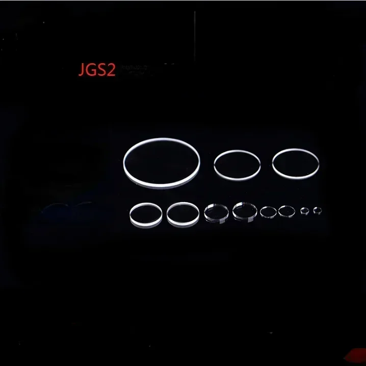 Quartz Glass Disc JGS2, High Temperature Resistance, Acid and Alkali Resistance, Ultra-thin Round Glass Sheet, Diameter 50-100mm