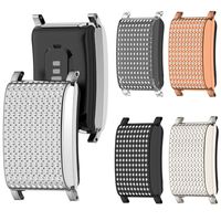 22MM Band Strap Adapter Frame with Diamonds Protector Protective Case Accessories Replacement Watchband Connector for Whoop 4.0
