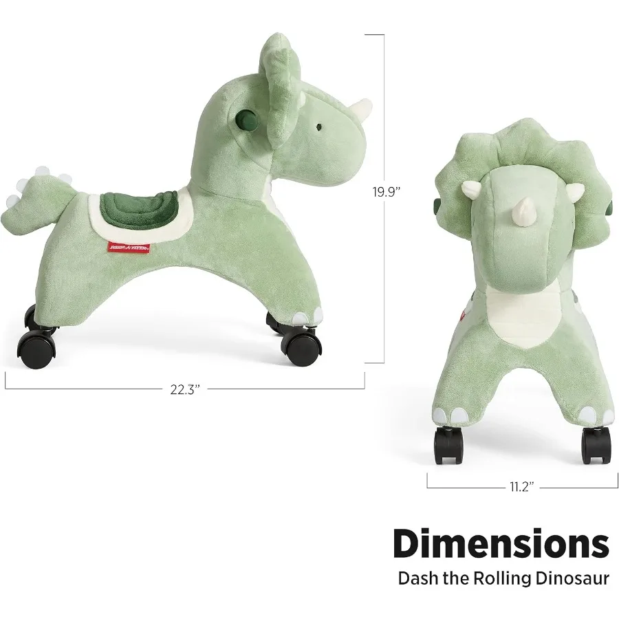 แดช ไดโนเสาร์น้อยขยับได้ สำหรับเด็กอายุ 1-3 ปี สีเขียว
