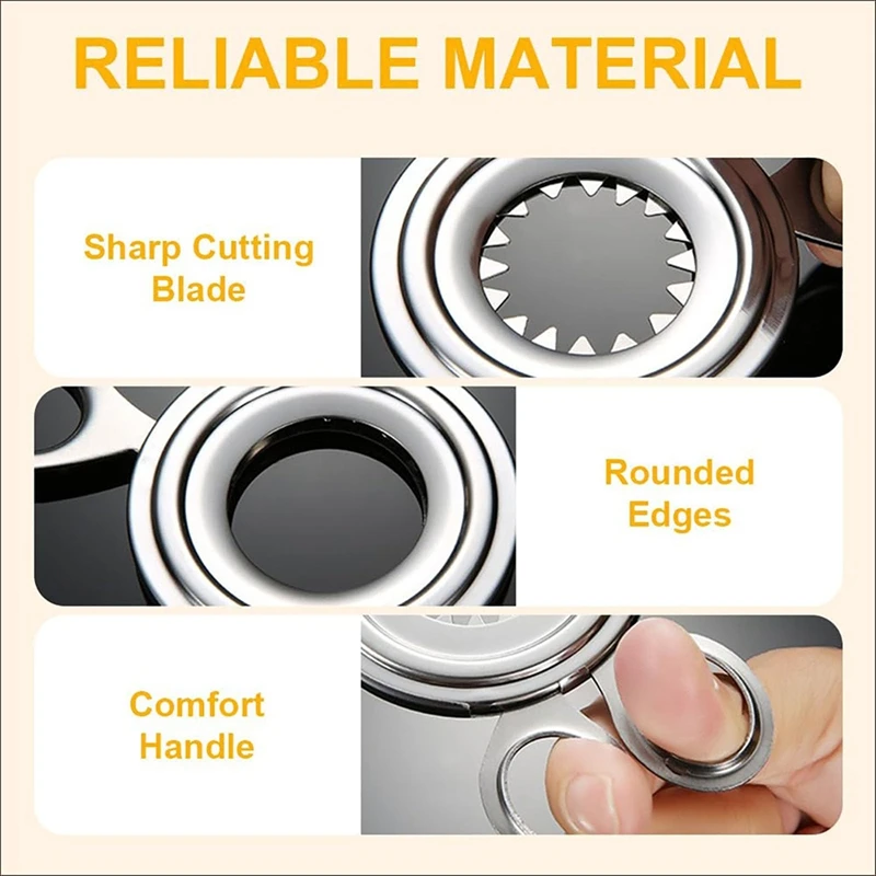 3PCS Stainless Steel Egg Topper Opener Tool Egg Cracker Cutter Topper Egg Cutter Egg Shell Cutter For Boiled Eggs Topper