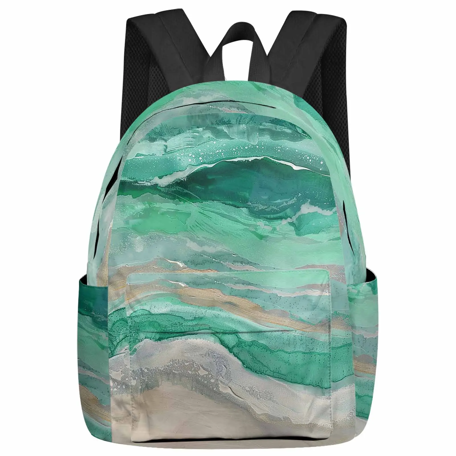 Ocean Waves And Beaches Backpacks Teenagers Student School Bags Laptop Custom Backpack Men Women Travel