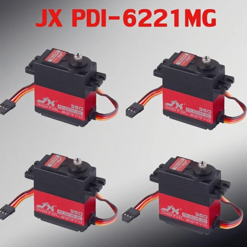 

JX PDI-6221MG Metal Gear 20 кг RC сервопривод с большим крутящим моментом цифровой сервопривод без сердечника для RC автомобиля гусеничный радиоуправляемая лодка модель вертолета