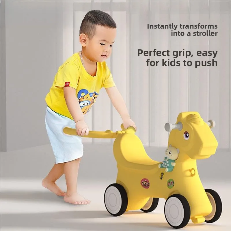 

Two-In-One Wooden Roing Birthday Gift for One Year Old Baby Toddler Plastic Swing Se Non-Toxic Paint