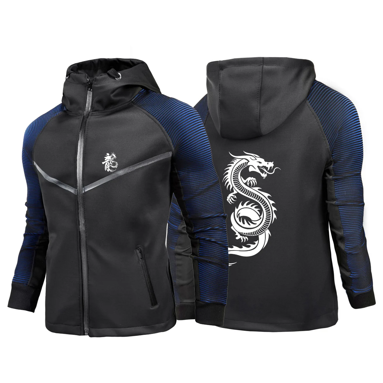 

Весна и осень 2022, мужские удобные толстовки с принтом китайского дракона для отдыха, гоночный костюм, куртка, мотоциклетный велосипедный кардиган, пальто