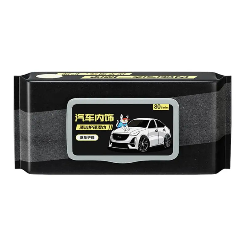 

Car Cleaning Wipes Interior Leather Cleaner Dashboard Wipes Leather Wipes Dust Remover Car Detailing Wipes Car Wet Wipes