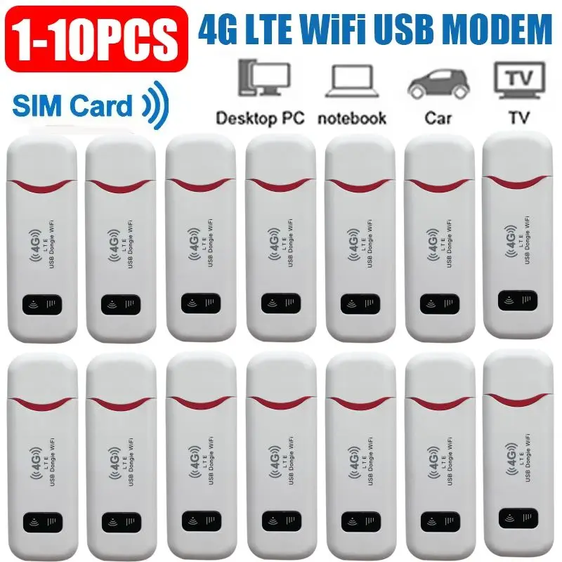 

Portable WiFi USB Modem Stick 4G LTE WiFi Router 150Mbps SIM Card Slot WiFi Dongle 4G Card Router for Laptops UMPC MID Devices