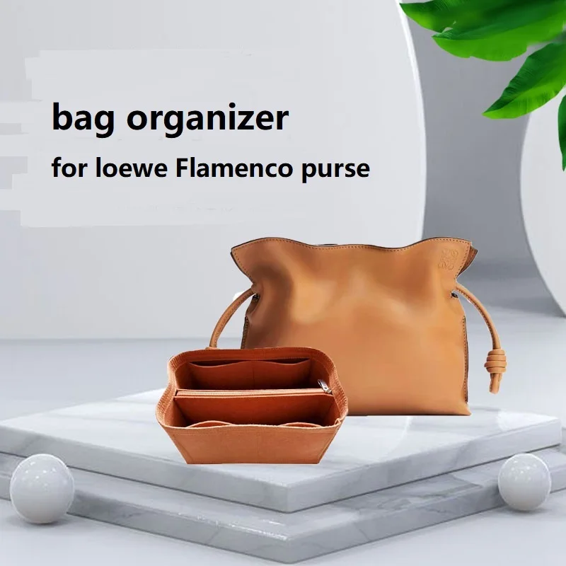 【Only Sale Inner Bag】Bag Organizer Insert For Loewe Flamenco purse Organiser Divider Shaper Protector Compartment view 3