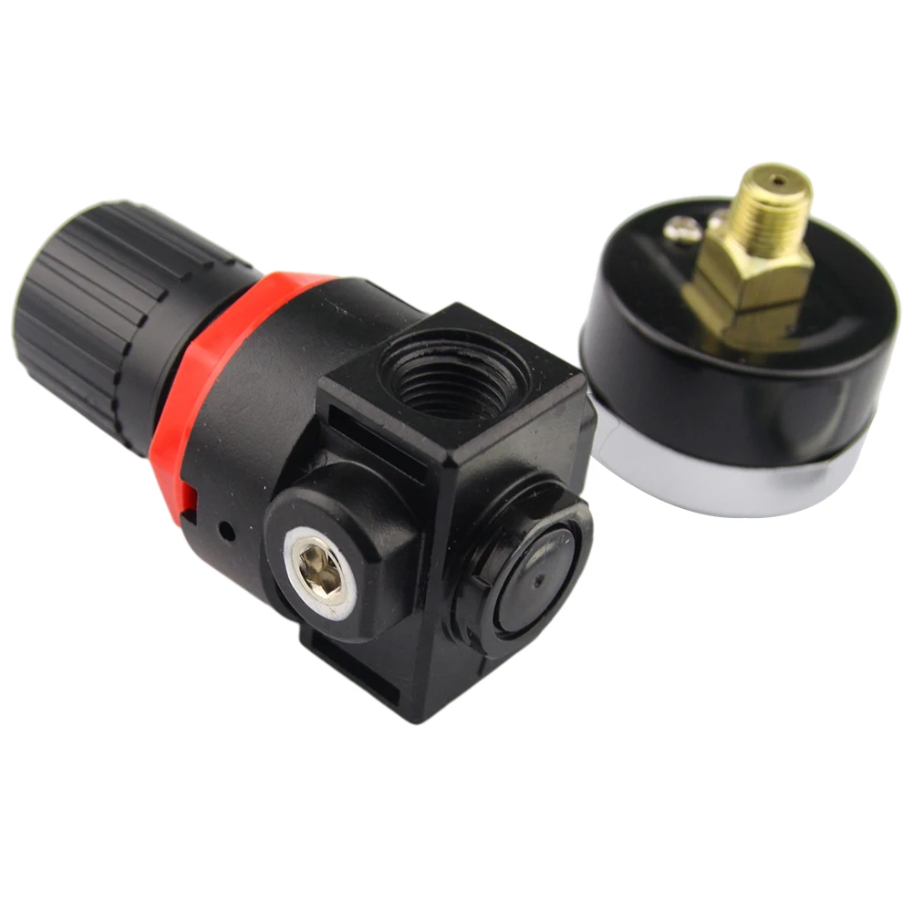 1/4'' Pneumatic Air Pump Pressure Regulating Valve Air Compressor Pressure Relief Regulating Valve AR2000