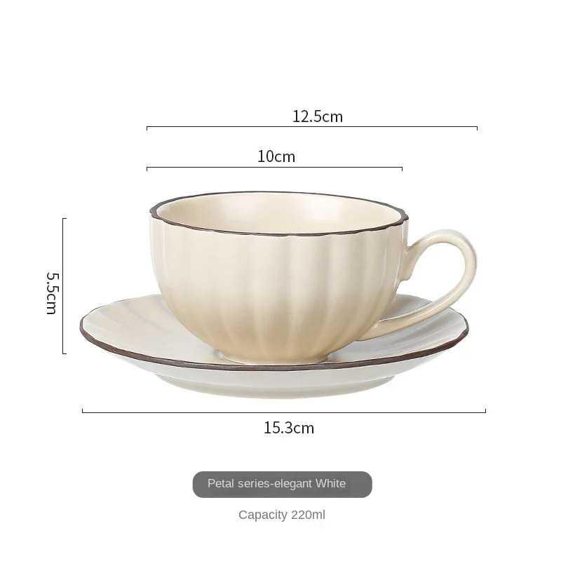 Retro American Concentrated Exquisite Simple Coffee Cup Set Ceramic Nordic Household Black Tea Cup Latte Art Cup