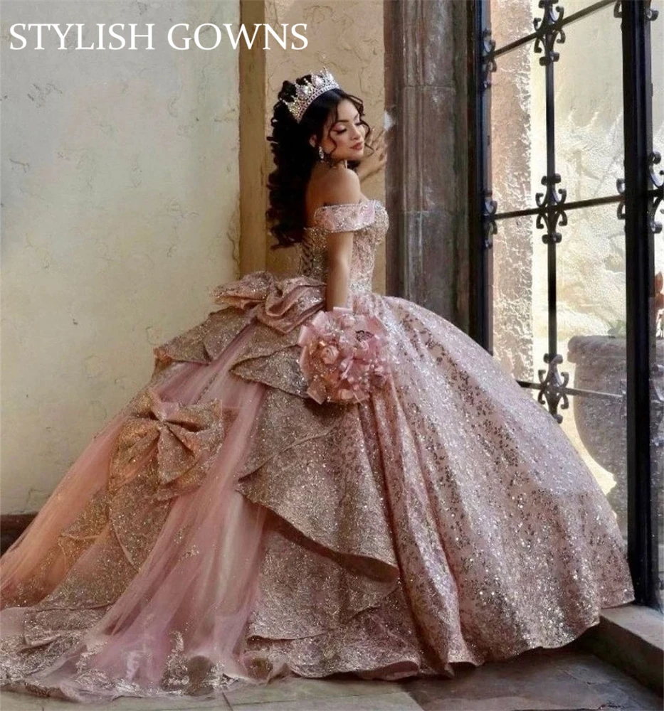 puffy rose gold puffy quinceanera dresses Amarra 54236 - Long Ballgown Dress