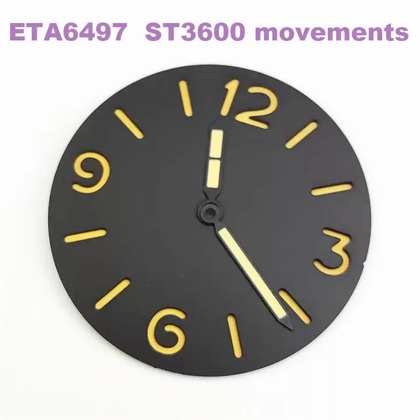 37mm Watch Dial Watch Accessories Are Suitable For ST3600 Manual Movement ETA 6497 6498 Movement Green Orange Black Dial
