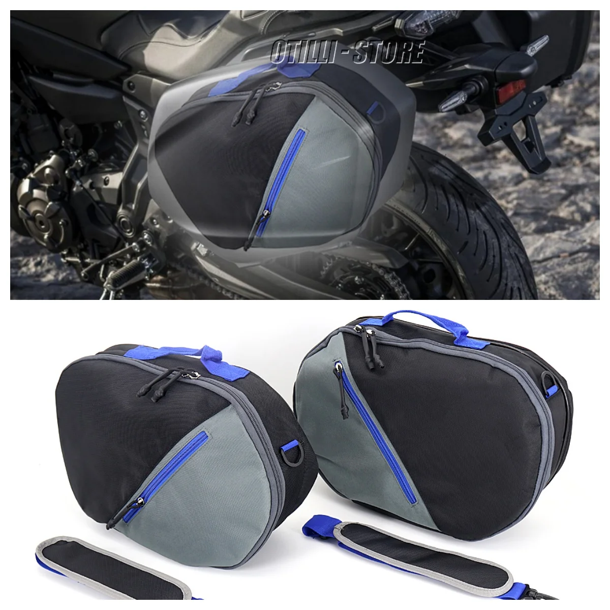 

Motorcycle Luggage Tail Bag For Yamaha Tracer7 TRACER 700 GT Tracer 7 2020 Toolbox Inner Bags Trunk Liner Storage Pack Saddlebag