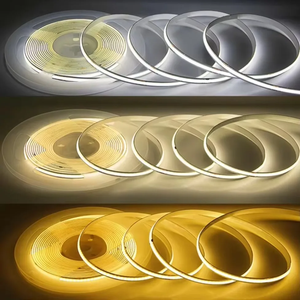DC5V USB COB LED Strip Light 320LEDs/M White/Red/Pink/Ice Blue/Yellow/Flexible Tape for Cabinet TV Backlight Home Decor Lighting