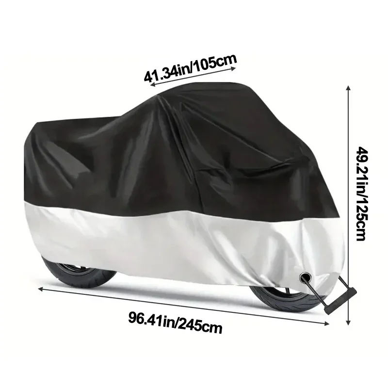 Motorcycle Bike Cover Waterdicht Alle seizoenen Stofdicht UV-beschermend Outdoor Indoor Scooter Slijtvaste stof Motorhoes