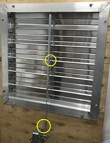 20" Exhaust/Intake Aluminum Shutter (Shutter Only)