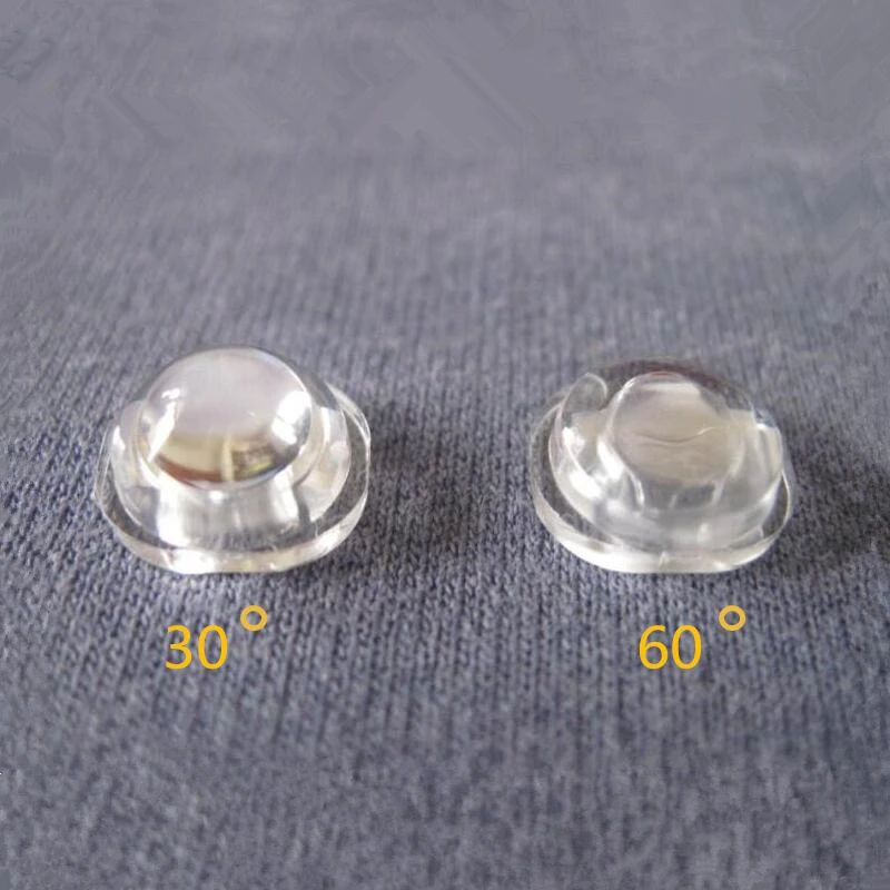 

#JZPF-10.5 High quality 5730 Led Optical Lens, 30 degree Size 10.5X9.2X6mm, 60 degree Size 10.5X9.2X4.2mm, Clean surface, PMMA