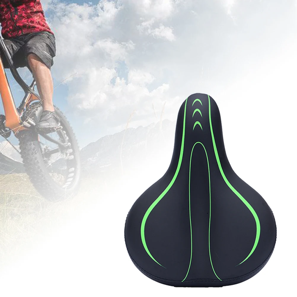 

Ergonomic Shock Absorption Bike Saddle Comfortable Seat For Mountain Road Folding Bikes Unisex Standard Seat Post Fit Black Red