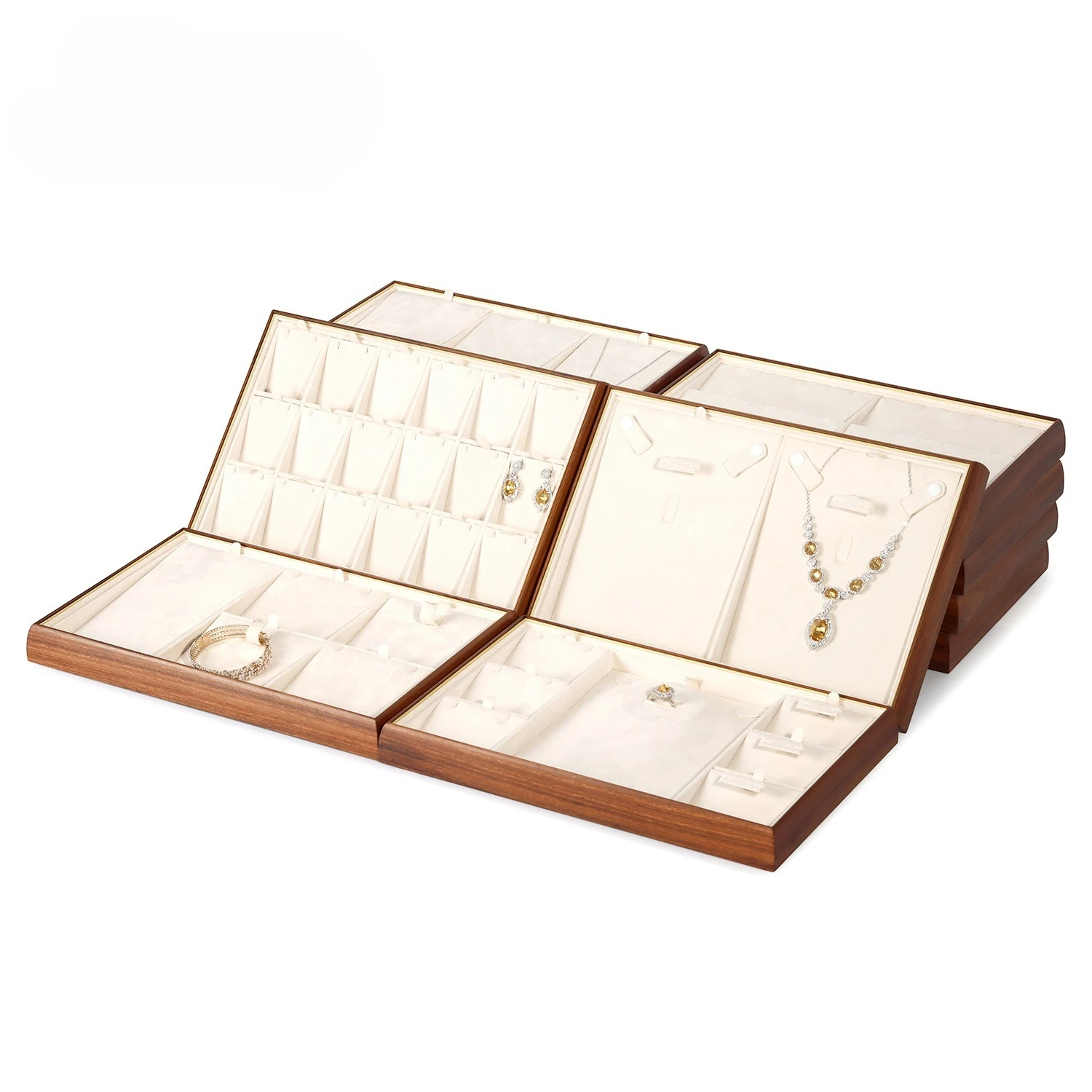 

Ретро красное дерево, бежевый лоток для ювелирных изделий из цельного дерева, лоток для демонстрации ювелирных изделий, кольцо, ожерелье, стеллаж для демонстрации ювелирных изделий, реквизит