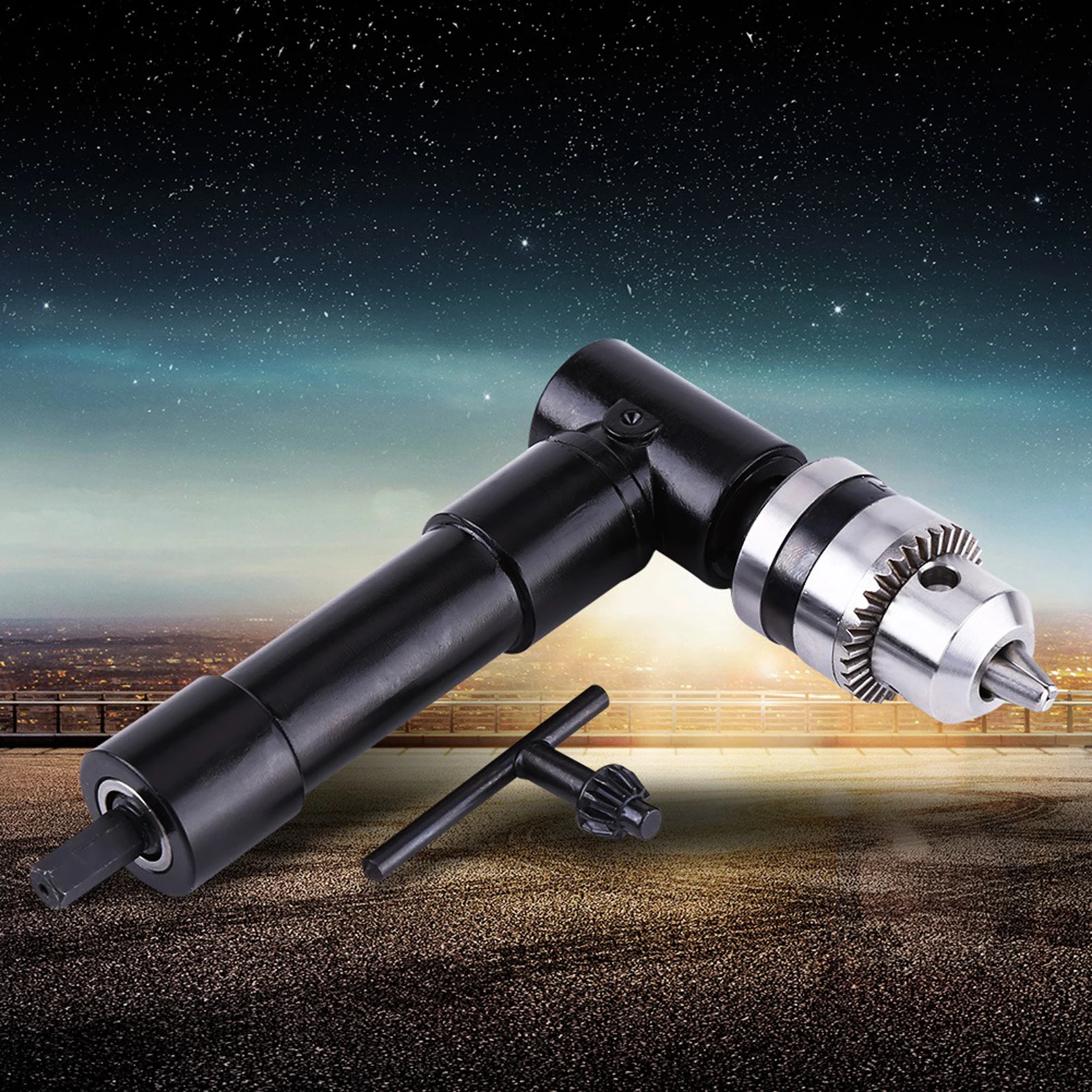 

Right Angle Drill Chuck Right Angle 8mm Hex Shank Drill Adapter 90 Degrees Attachment Extension Drilling Tool Angle Adapter
