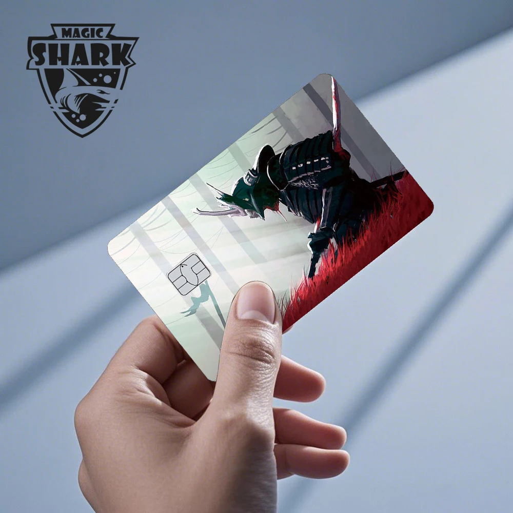 Magic Shark Cartoon Warrior Flower Rabbit Anime Chocolate PVC Sticker Film Skin Cover for Debit Credit Card