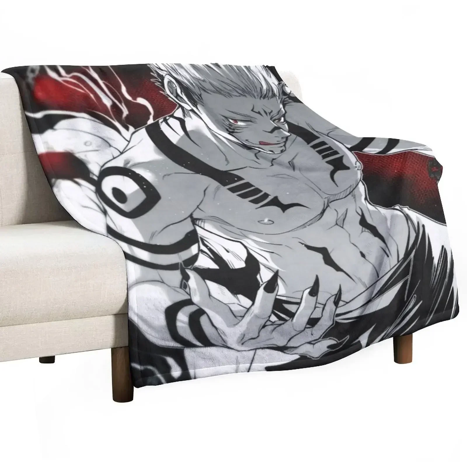 

Sukuna & Itadori Yuji Throw Blanket Lightweight Cozy Blanket for Bed Sofa