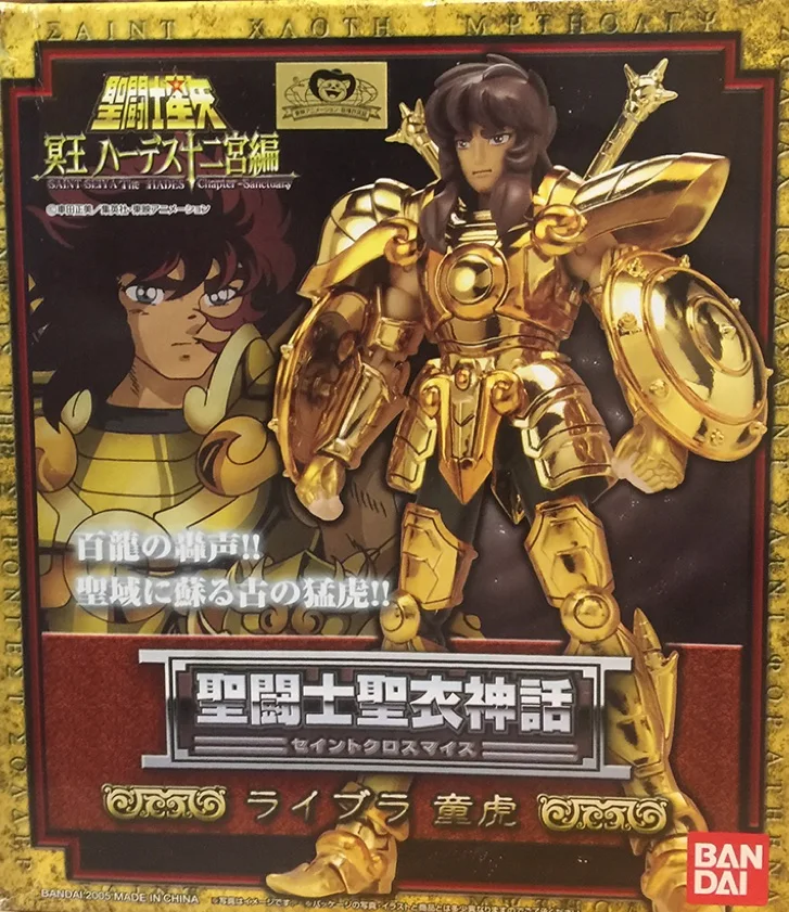 

In Stock Bandai Japan Libra Dohko EX1.0 Gold Saint Seiya Myth Cloth EX Action Figure Anime Model