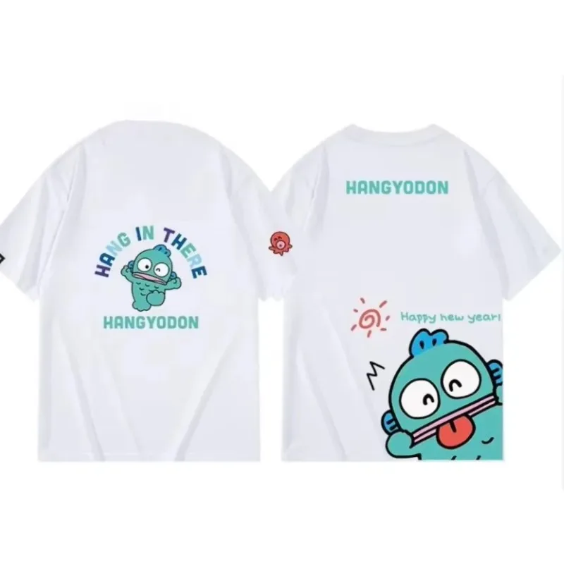 

Летняя детская футболка Hanton с двусторонним принтом, комплект для родителей и детей, новинка лета 2026, топ из чистого хлопка для мальчиков и девочек