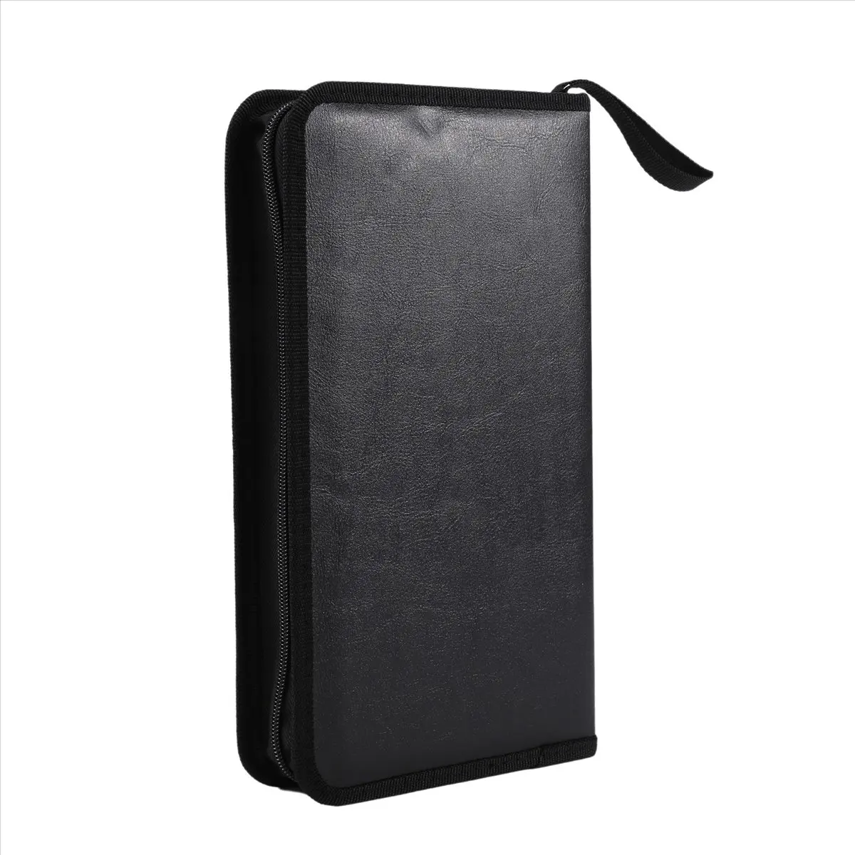 A10I 80 VCD DVD CD Faux Leather Case Storage Holder Organizer Black