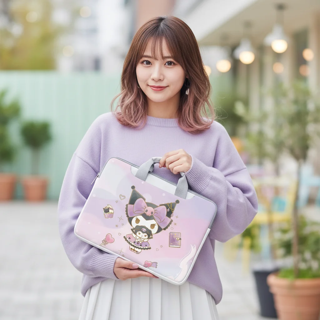 

Hello Kitty Kuromi Portable Laptop Bag Laptop Case for Macbook 12 13 14 15.6 16 Inch Macbook Air Asus Briefcase Holiday Gift