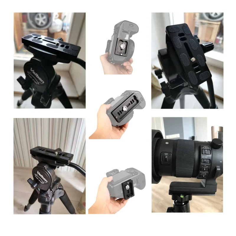 БЫСТРОРАЗЪЕМНАЯ пластина для камеры, универсальная алюминиевая пластина QR 40 мм 60 мм 70 мм для Benro Arca Swiss/DSLR/штатива/шаровой головки/Canon/Nikon