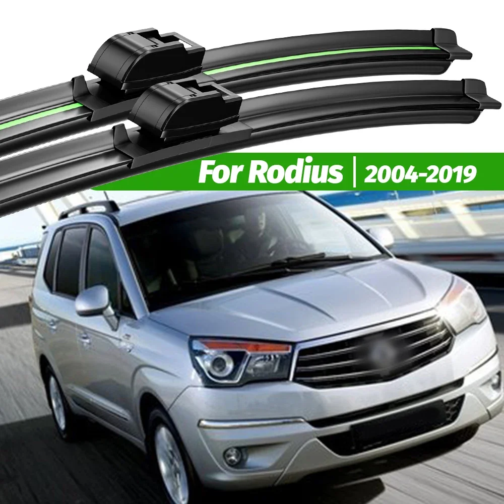 

For Ssangyong Rodius 1 2 2004-2019 2pcs Front Windshield Wiper Blades 2009 2012 2013 2017 2018 Windscreen Window Accessories