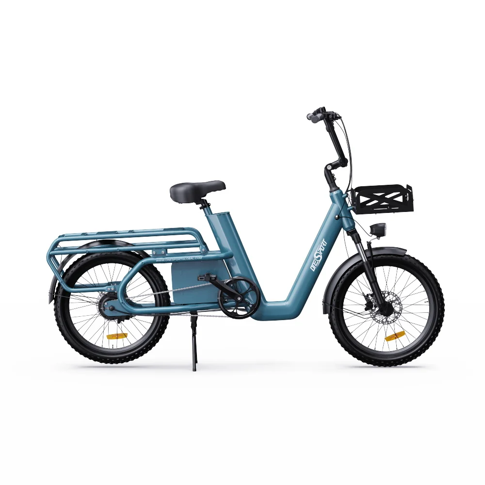 Onesport OT01 Electirc Cargo Bike 48V27Ah Lithiumbatterij 650W Ebike LCD-scherm 20 * 2,6 inch elektrische bakfiets