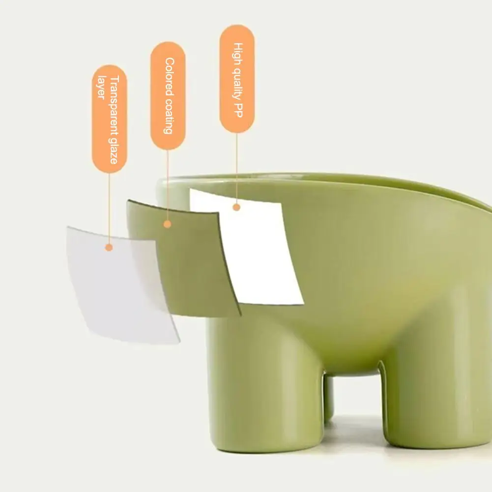Pet Supplies Macaron Color Elephant Leg Bowl Neck Protection Oblique Mouth Cat Bowl Anti-tip Plastic Pet Bowl High-legged Cat Bo