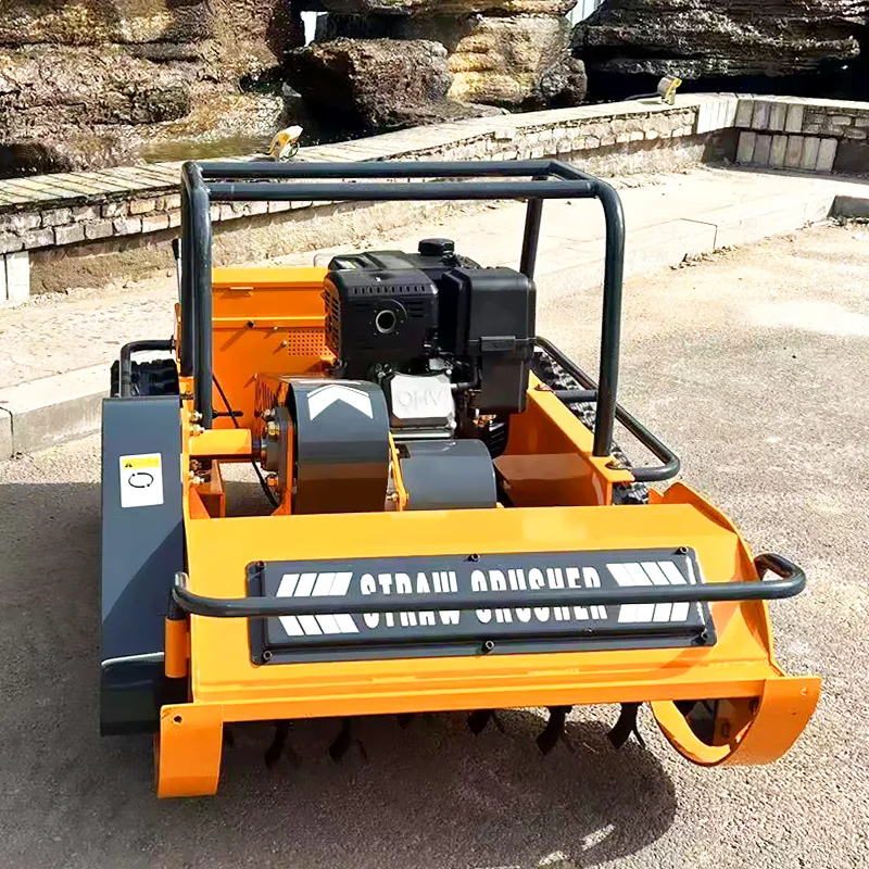 Tosaerba telecomandato personalizzato Robot per falciatura a pruglia Controllo wireless Bobina per sarchiatore Decespugliatore a cilindro Trattore