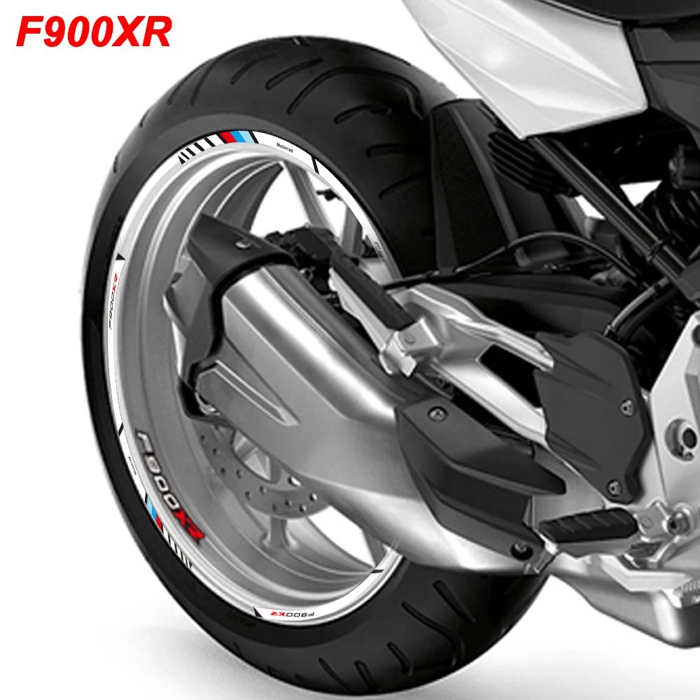 Reflective Stripe Rim Tire Decalques Decorativos Set, Rodas de motocicleta Adesivos, Acessórios para BMW F900XR F900 XR F 900 XR F900xr