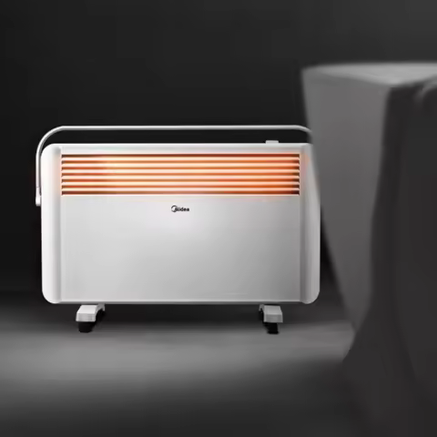 Midea 220V 2000W Electric Heater Movable Energy Saving Aluminum Sheet Radiating Waterproof Space Heater Room Warmer Fast Heating