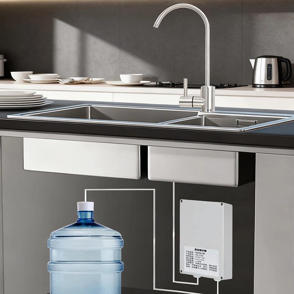 

Электрический водяной насос, кухонный кран для каравана, автоматический всасывающий насос, 12 В, 2 л/мин, 3,5 л/мин, электрический водяной насос для крана для лодки