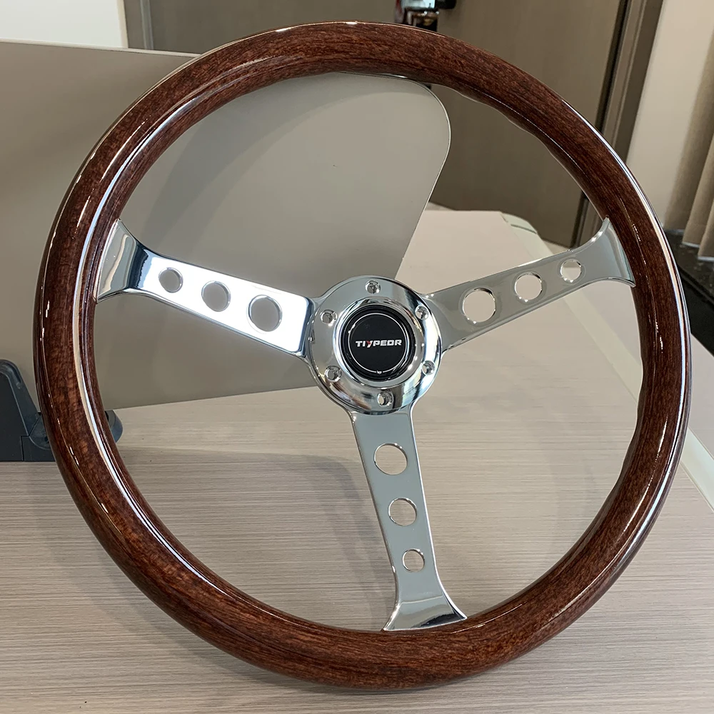 Classic imitation solid wood steering wheel diameter 380mm 15 inch South Korea golf cart steering wheel