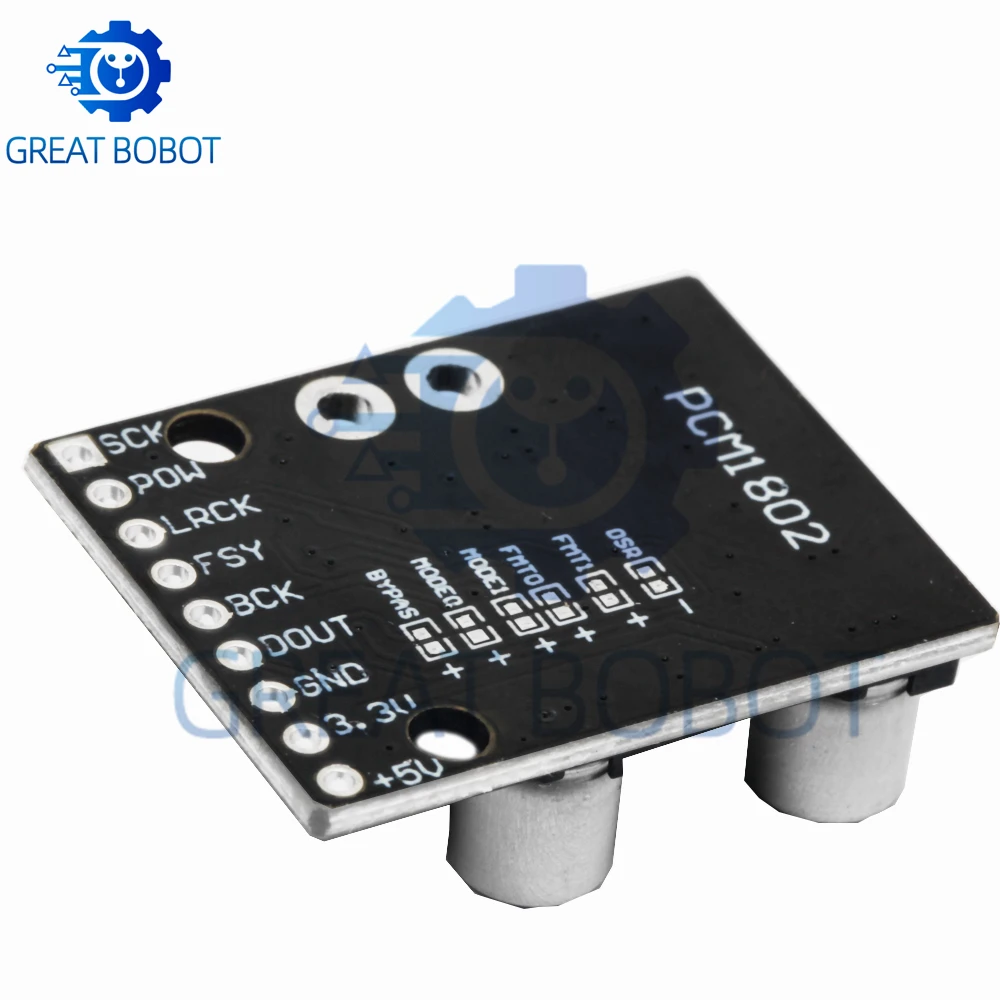 PCM1802 Stereo A/D Converter Board | 24-bit 96kHz Audio ADC,Analog Input Decoder Module, Digital PCM Output for Audio Amplifiers