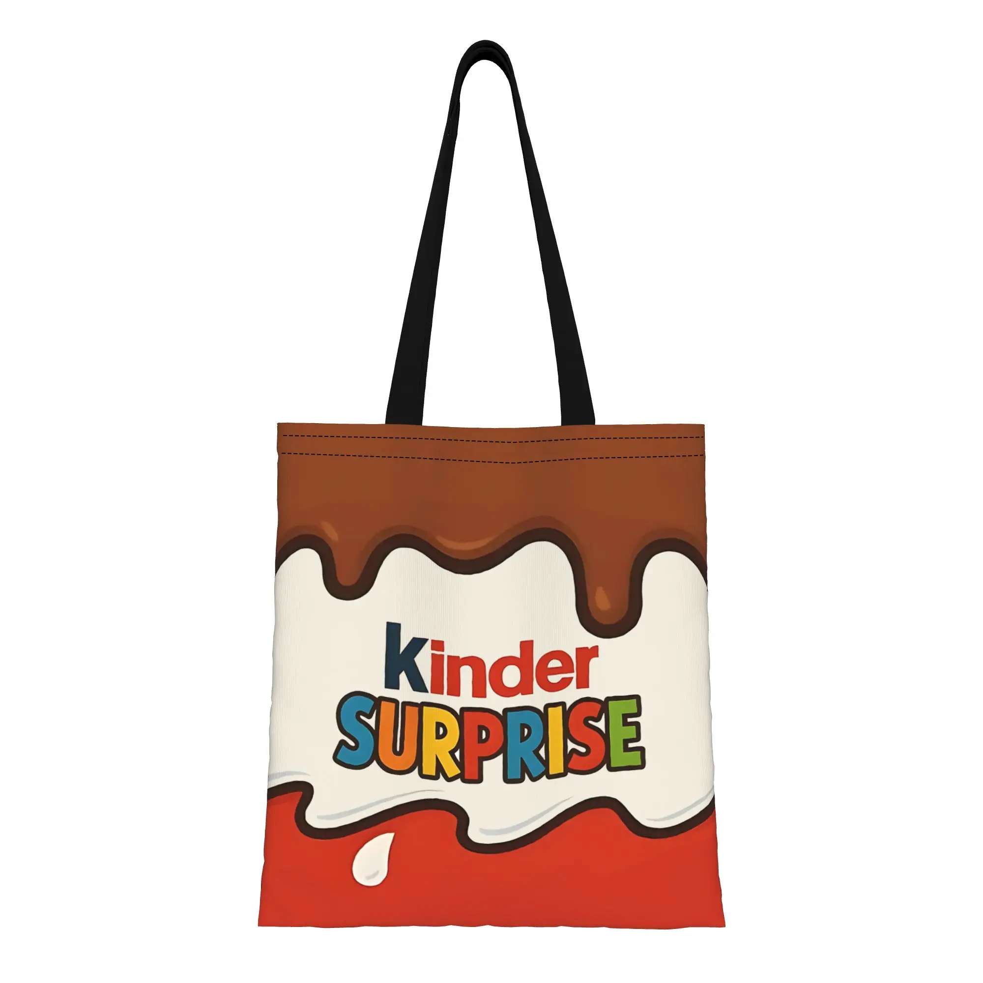 

Подарки Kinder Surprise и холщовая сумка-тоут Kinder, идеально подходящие для путешествий, женские сумки с верхней ручкой