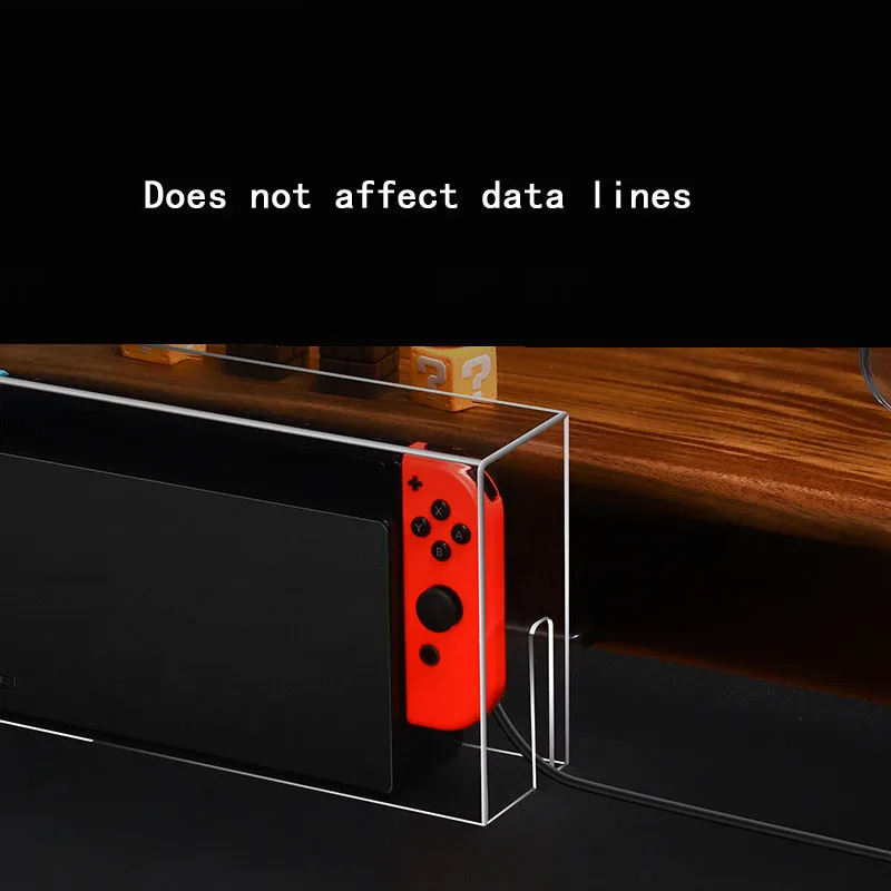 Clear Transparent Storage Acrylic Dust Cover Shell Case For SWITCH NS OLED Game Console Cover Shell Box Display