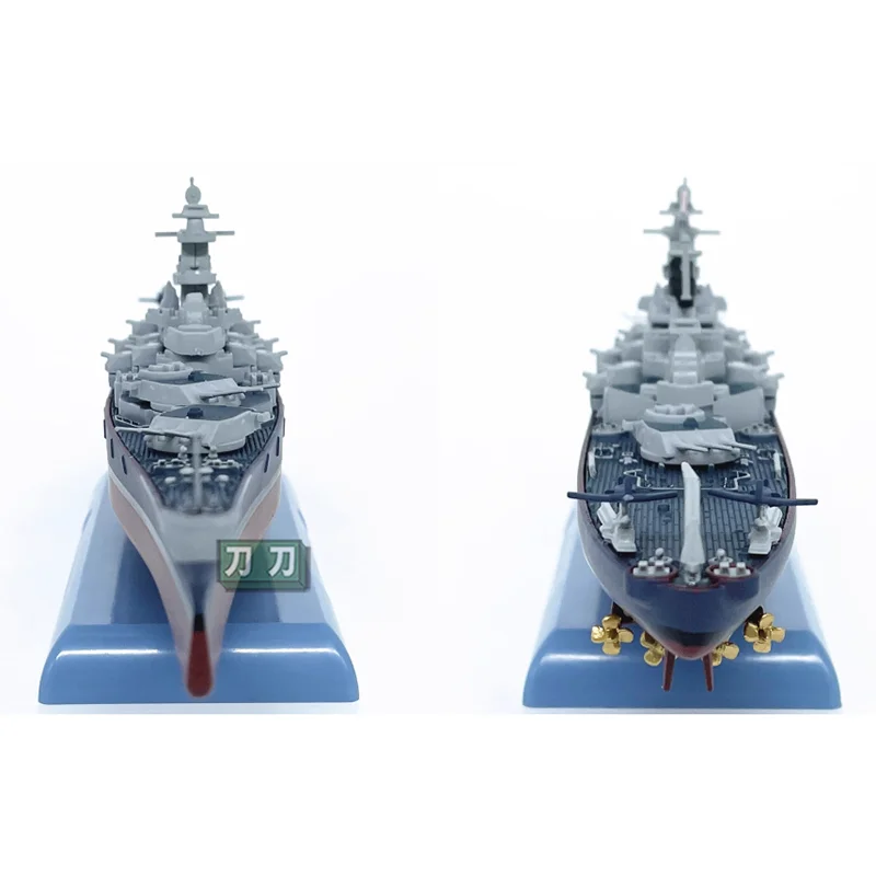 1/1000 Scale Uss New Jersey Battleship Alloy Hull Simulation Warship Model Completed Collectible