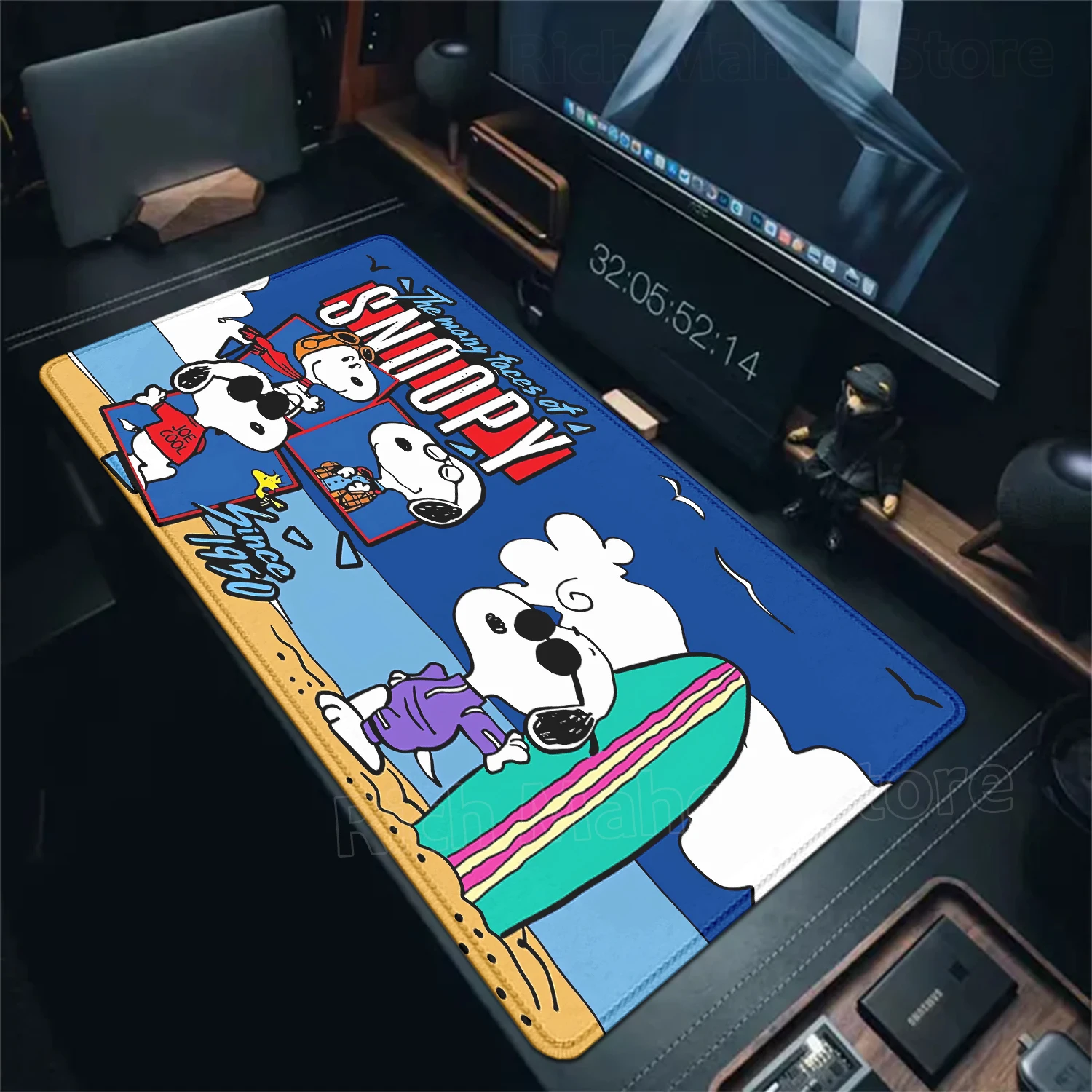 

Lovely Snoopy Large Mousepad XXL Computer Deskpad Office Keyboard Mat Cartoon Mouse Pad Extended PC Cabinet Rug Desk accessories