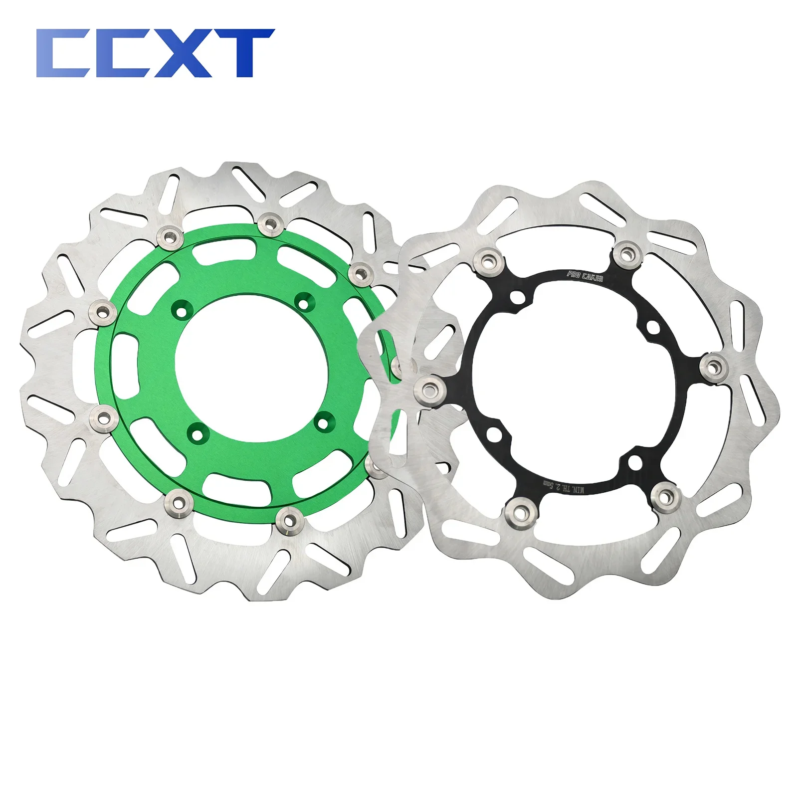 270mm 320mm Front Rear Brake Disc Floating Rotor For Kawasaki KX125 KX250 KX250F KX450F KLX450R 125 250 KX 250F 450F 2006-2021